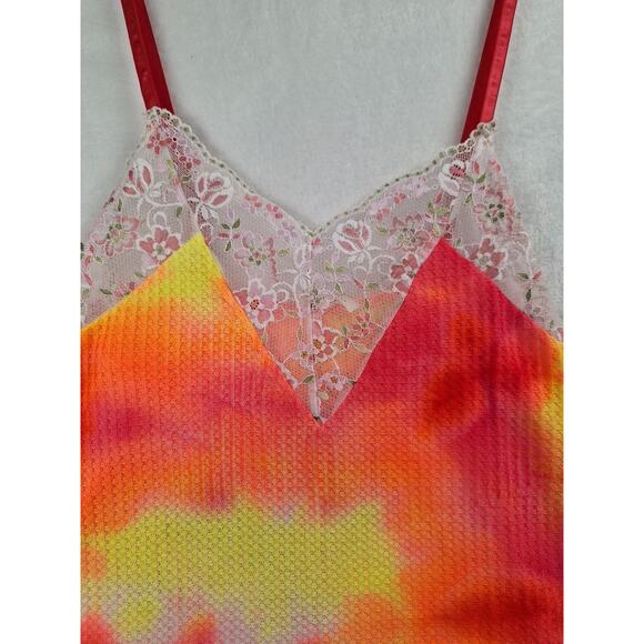 Blumin Apparel Womens XL Lace Trim Spaghetti Strap Colorful - Picture 3 of 9